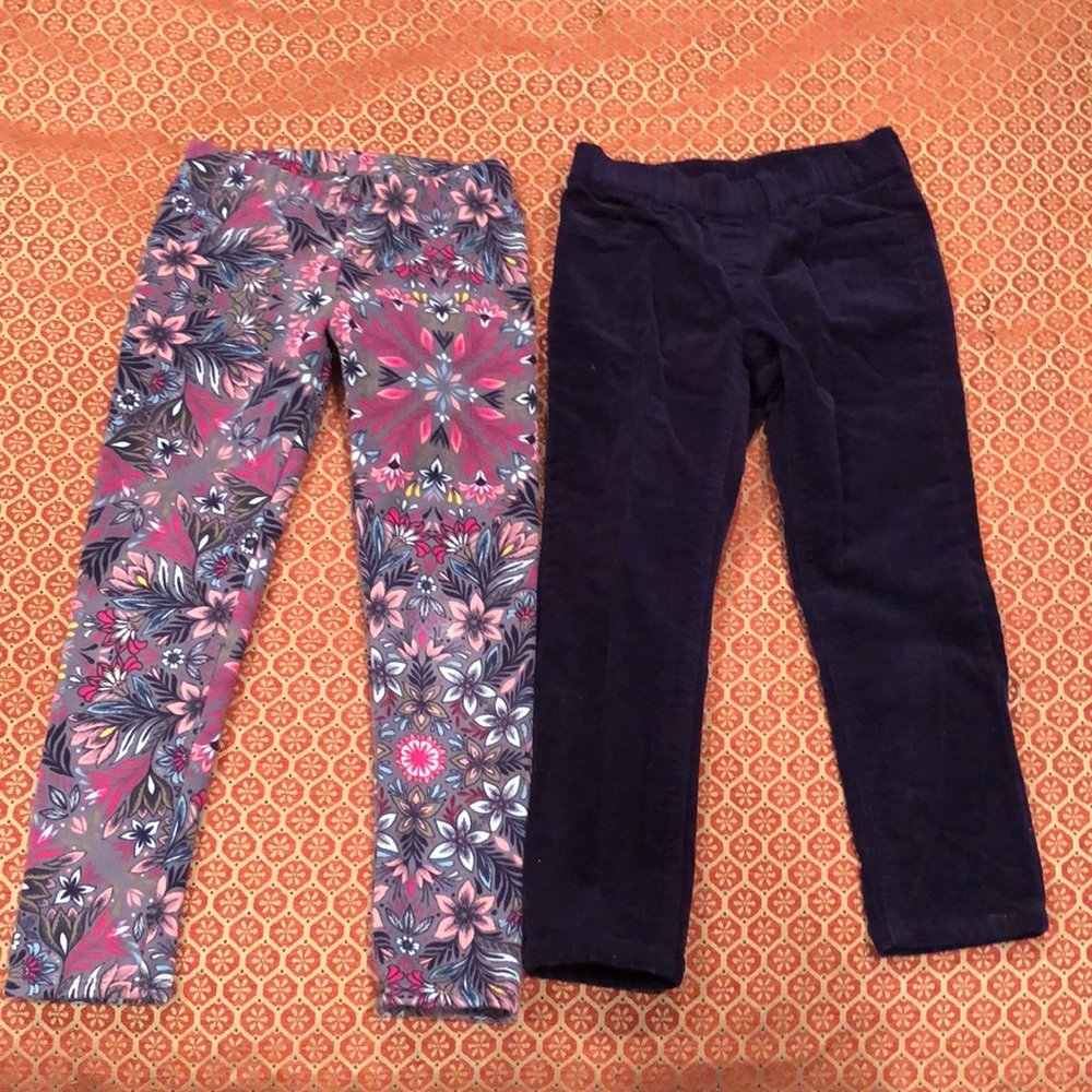Corduroy and lined leggings winter pants
